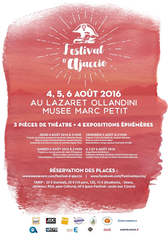 Le premier Festival de théâtre d'Ajaccio du 4 au 6 août au Lazaret