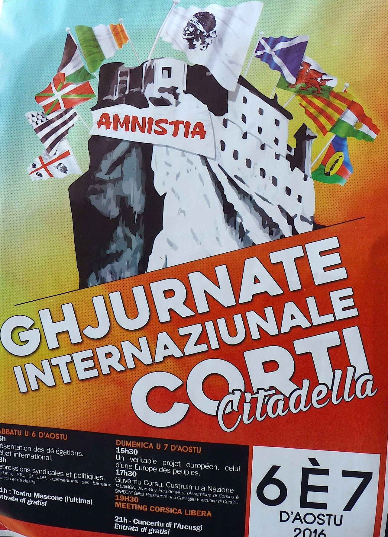 Trentacinquesimi Ghjurnate Internaziunale di Corti : Amnistie, répressions syndicales et politiques… Et avenir