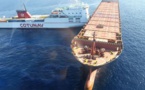 Collision maritime au large du Cap Corse : Brèche de plusieurs mètres dans l'un des deux navires et nappe autour
