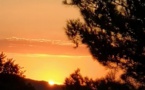 La photo du jour : coucher de soleil dans la plaine de Cuttoli