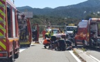 Grave accident de la route à Palasca : deux motards en état d'urgence absolue