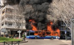 Bastia : un bus de la CAB prend feu en plein centre-ville 