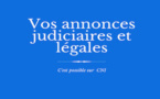 Les annonces judiciaires et légales de CNI : ML CONSTRUCTION