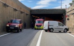 Le tunnel de Bastia fermé à cause d'un accident de la circulation