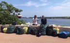 Bastia : 15 sacs de détritus ramassés sur les rochers du quai des Martyrs 