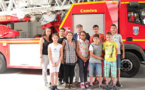 Ajaccio : Des ados des Jardins de l’Empereur en visite chez les pompiers