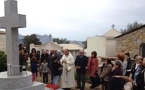 Bénédiction d'une Croix au cimetière de Zilia