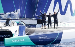 "Arkema" sacré à Bonifacio (Photo ©️ Lloyd Images/Pro Sailing Tour)