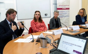 La procureur de la République d'Ajaccio et la directrice générale de l'ARS de Corse ont présenté l'événement. Photo Michel Luccioni