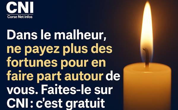 Vos avis de décès sur CNI, c'est gratuit