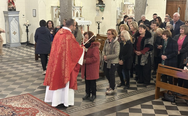 Bastia -Tradition respectée à Notre-de-Lourdes avec la bénédiction des gorges.