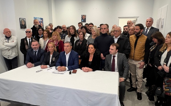 François Filoni (RN) a présenté sa liste "Gagner Pour Ajaccio"