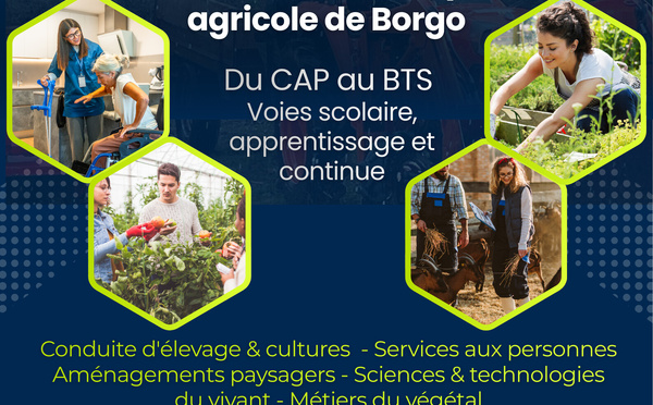 Borgo : Le lycée agricole vous invite à son « Village du vivant »