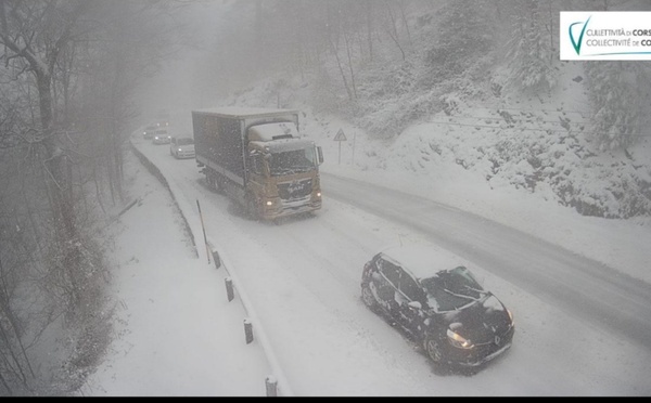 Mauvais temps :  Circulation difficile à Vizzavona