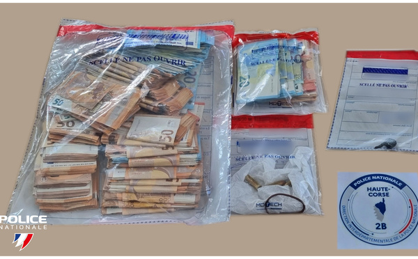 Téléphone au volant  à Bastia : un simple contrôle débouche sur une affaire de stupéfiants et 35 000 € en liquide
