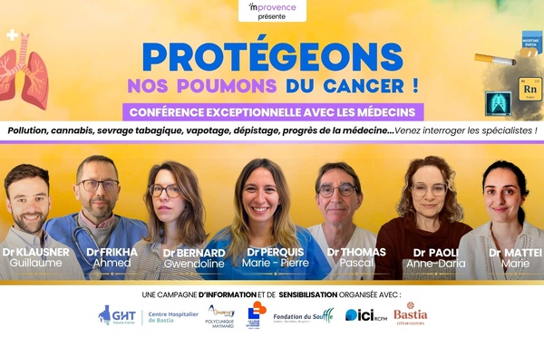 Cancer du poumon : une soirée de prévention gratuite organisée à Bastia le 20 mai
