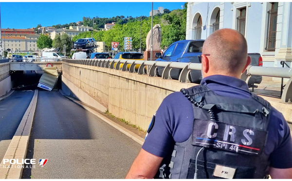 Bastia : la circulation interrompue après un accident dans le mini tunnel Noguès