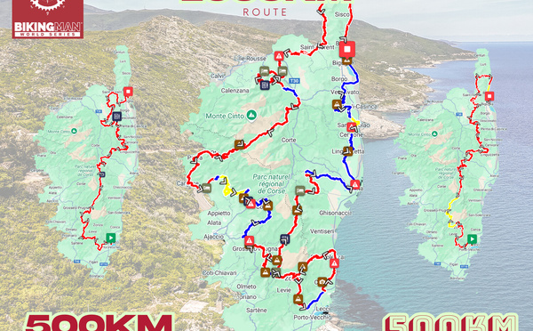 BikingMan Corsica 2026 : 500 ultracyclistes du monde entier à l'assaut de l'île de Beauté
