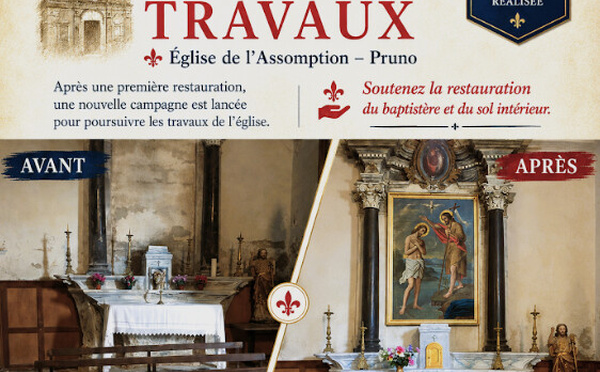 Prunu : une souscription lancée pour sauver l'église de l'Assomption