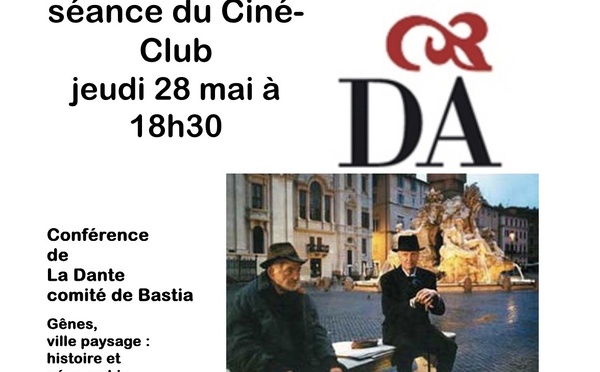 Bastia : Conférence de la Dante Alighieri sur Gênes