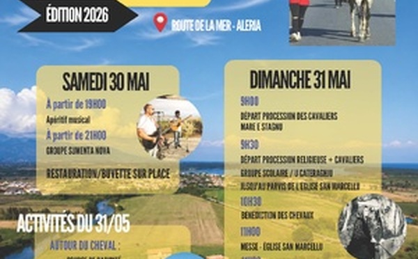 Aleria - A Festa di San Marcellu les 30 et 31 mai
