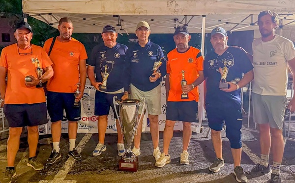 Pétanque Grand Sud - Le trio Reboul-Santini-Monnier (SPIR)  remporte le 1er Challenge Gérard et Véro Cesari   