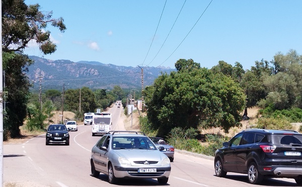 Un aménagement routier pour réduire la vitesse au nord de Portivechju