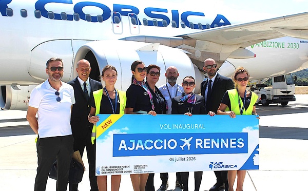 Air Corsica inaugure une nouvelle liaison directe entre Ajaccio et Rennes