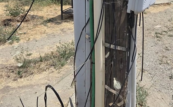 U Petrosu - Vandalisme sur le réseau de fibre optique à Casone Pieraggi : neuf poteaux endommagés