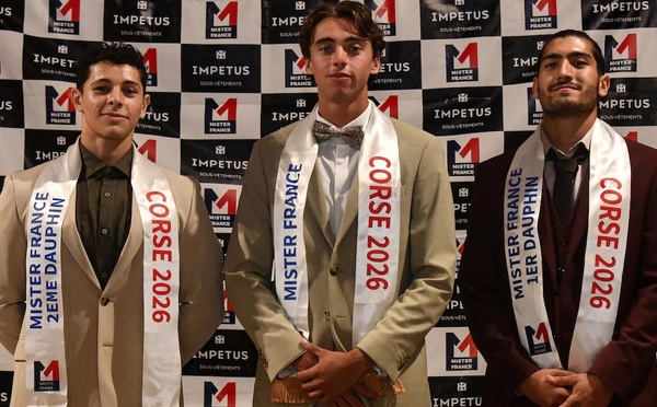 Rayan élu Mister France Corse 2026 à Ventiseri