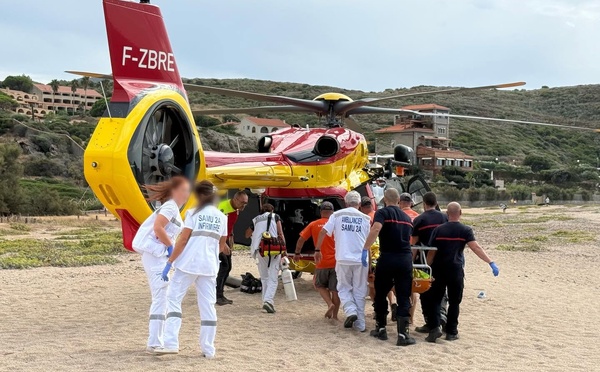 Propriano : une personne victime d’un début de noyade évacuée par hélicoptère