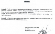 Sisco : Le maire a déposé son arrêté à la préfecture de Haute-Corse