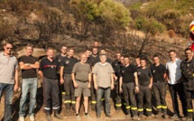Incendie de la Conca d’Oru : Gilles Simeoni avec élus et pompiers sur les lieux du sinistre