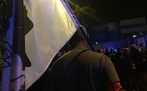 Manifestation nocturne des policiers dans les rues de Bastia