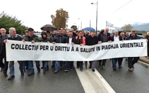 Santé: " U Culletivu per u drittu à a salute in piaghja urientale"  manifeste entre Prunelli et Ghisonaccia