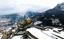 Neige : Le Centre-Corse vu du ciel