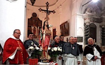 Calvi : Bénédiction de la statue restaurée de Sainte Dévote