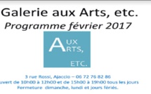 Le programme de La Galerie aux Arts à Ajaccio