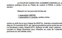 Village vacances de Rundinara : L’action en démolition relancée