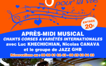 Après-midi musical au profit de la ligue contre le cancer au Domaine Orsini de Calenzana