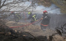 Feu de Bastelica: vents turbulents et mauvais temps compliquent la tâche des sapeurs-pompiers