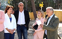 Inauguration dans la pinède de Calvi des 4èmes Rencontres du Bien-être