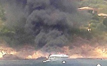 Bateau en feu à Santa Giulia avec 10 personnes à bord : Six blessés légers
