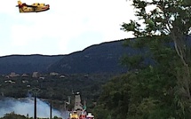 Incendie à la sortie de Pianottoli Caldarello