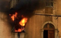 Incendie dans le centre-ville d'Ajaccio
