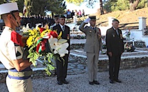 Cérémonie au carré militaire de Calvi avec les anciens du 2e REP