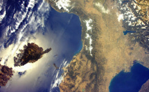 La Corse vue de l'espace par Paolo Nespoli