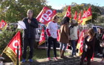 Bastia : Des centaines de salariés rassemblés devant la préfecture de Haute-Corse