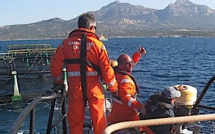 Exercice de la SNSM dans la baie de Calvi