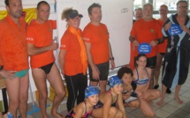 Fil rouge du Téléthon : Superbe exploit de natation pour la SNSM et les poussins du  CN Calvi-Balagne